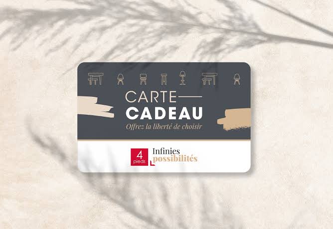 Visuel carte cadeau 4 Pieds