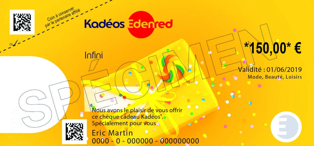 Chèques cadeaux Kadeos Infini